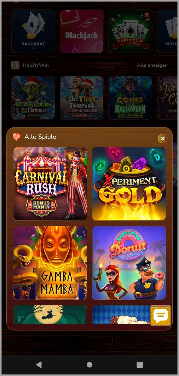 Gesamtes Slot-Angebot bei Pirate Spins casino