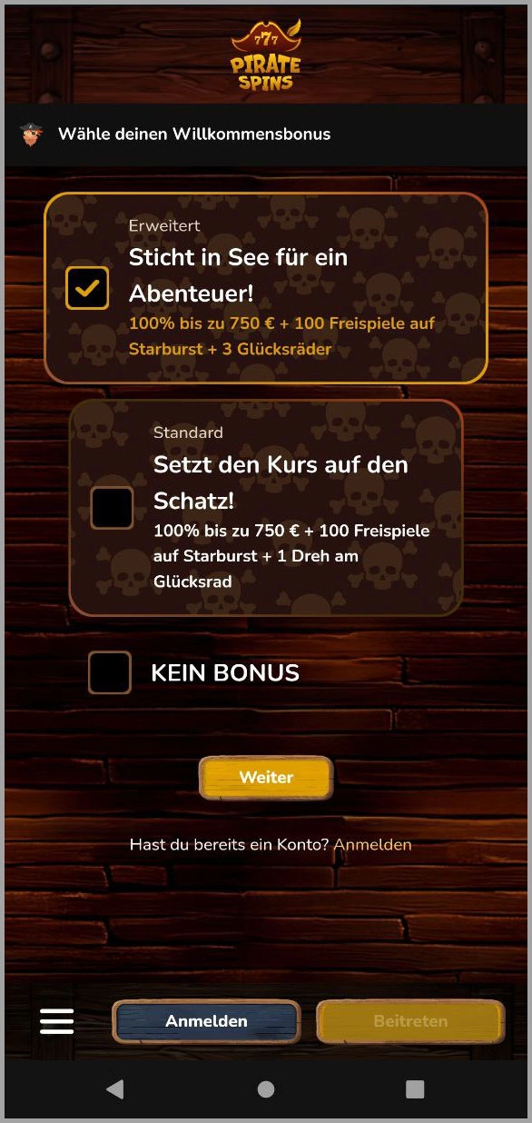 Aktuelle Bonusaktionen für treue Nutzer bei Pirate Spins casino