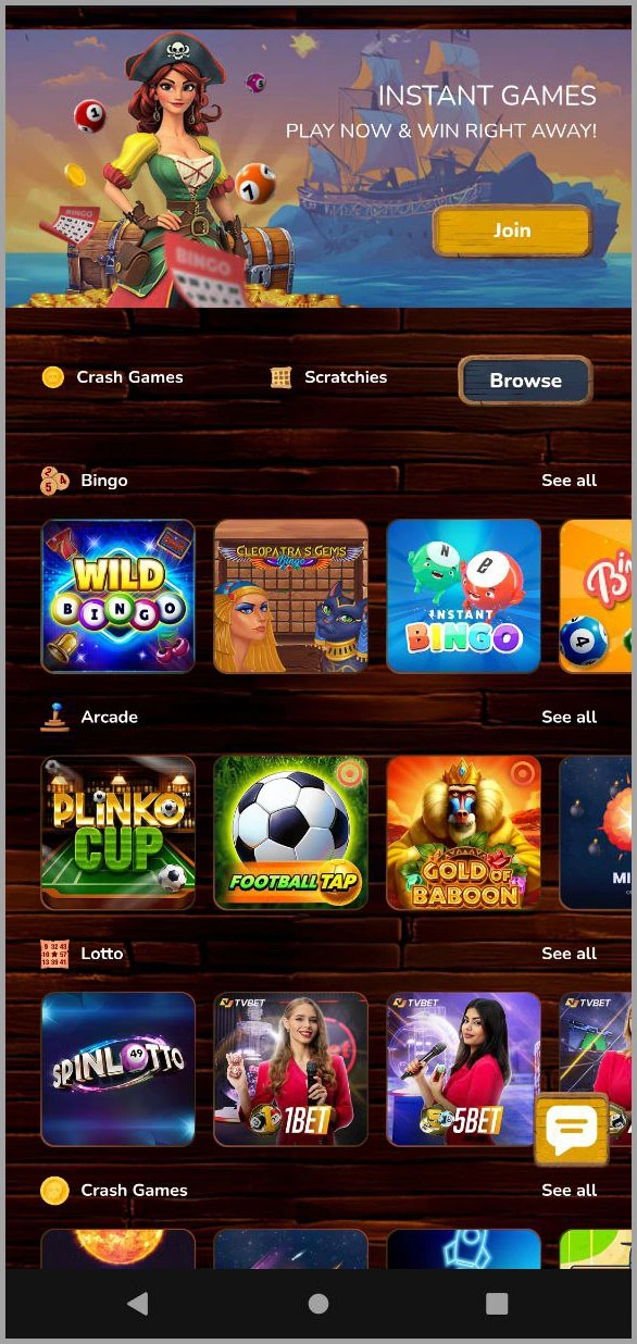 Full list of Pirate Spins online slots and games
