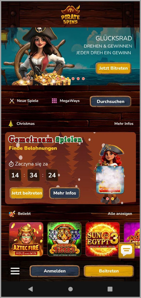 Gesamtes Slot-Portfolio von Pirate Spins – vollständige Slot-Liste