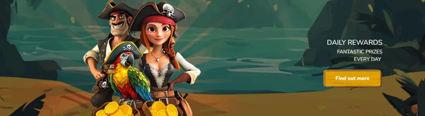 Pirate Spins Casino mission system