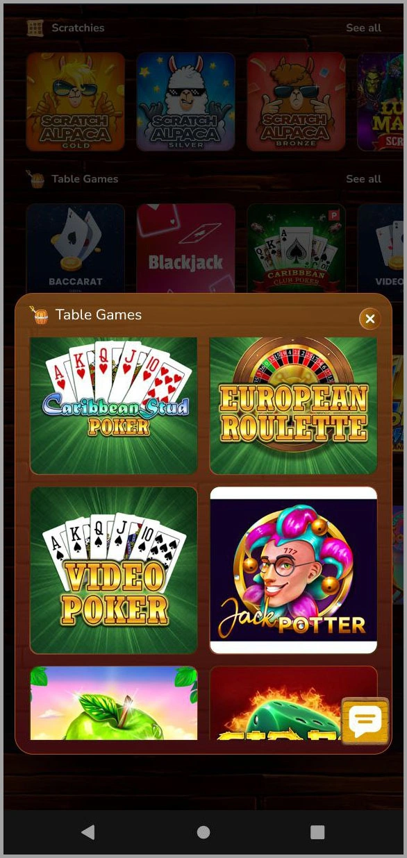 Popular live table games at Pirate Spins casino – blackjack, roulette & more