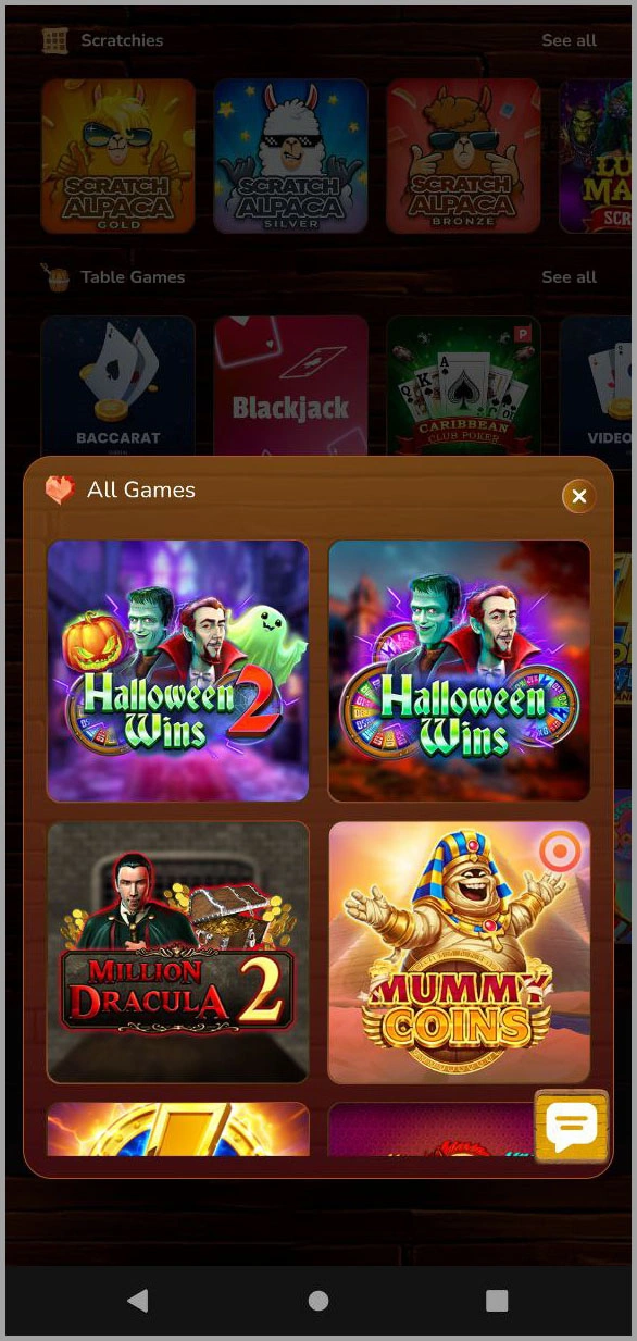 Complete Pirate Spins games and slots catalogue
